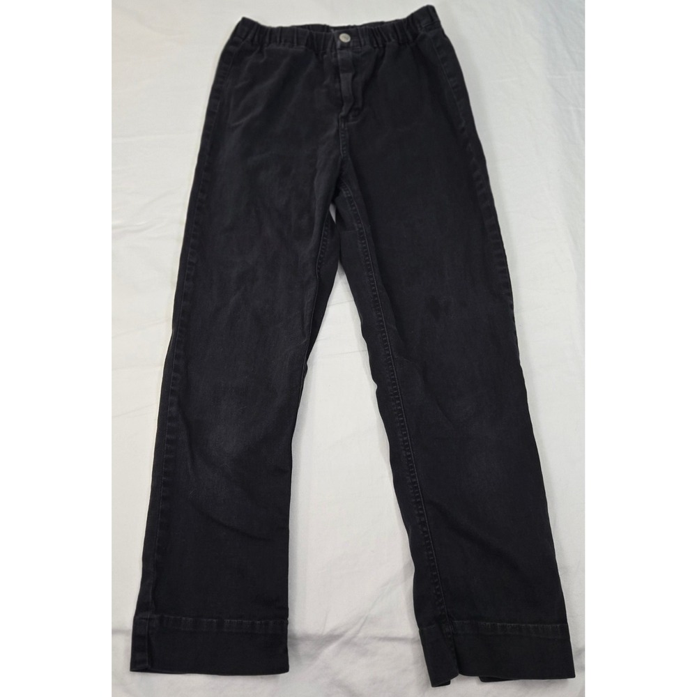 John Galt Brandy Melville Womens Elastic Waist Straight Leg Pants High-Rise